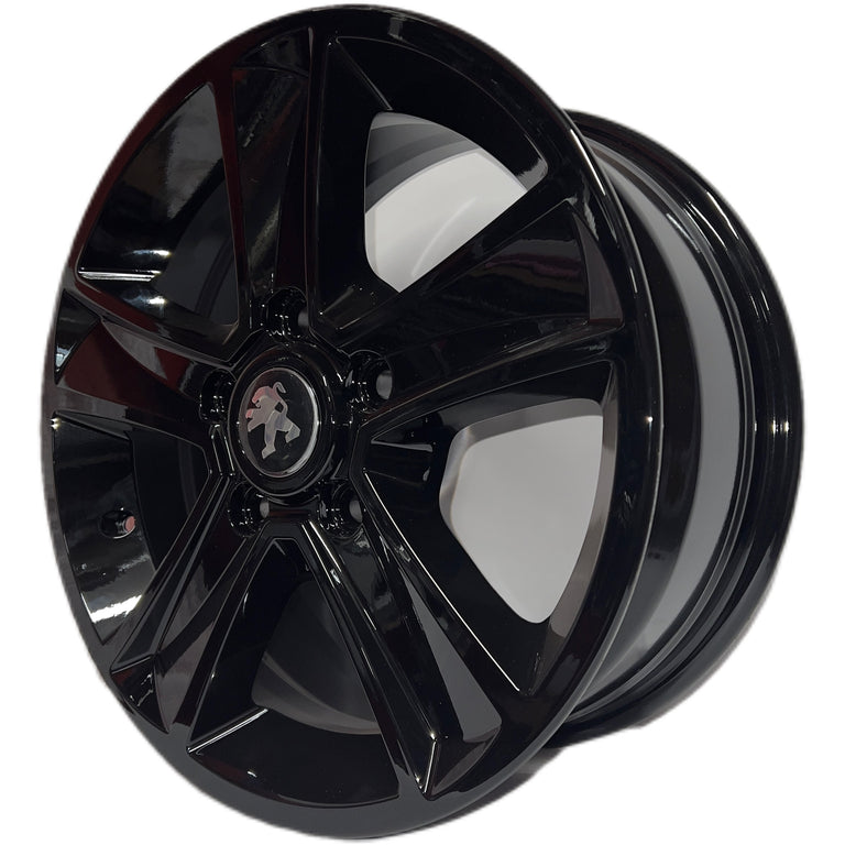 7x16 Arcasting Mammut 5 Peugeot Black