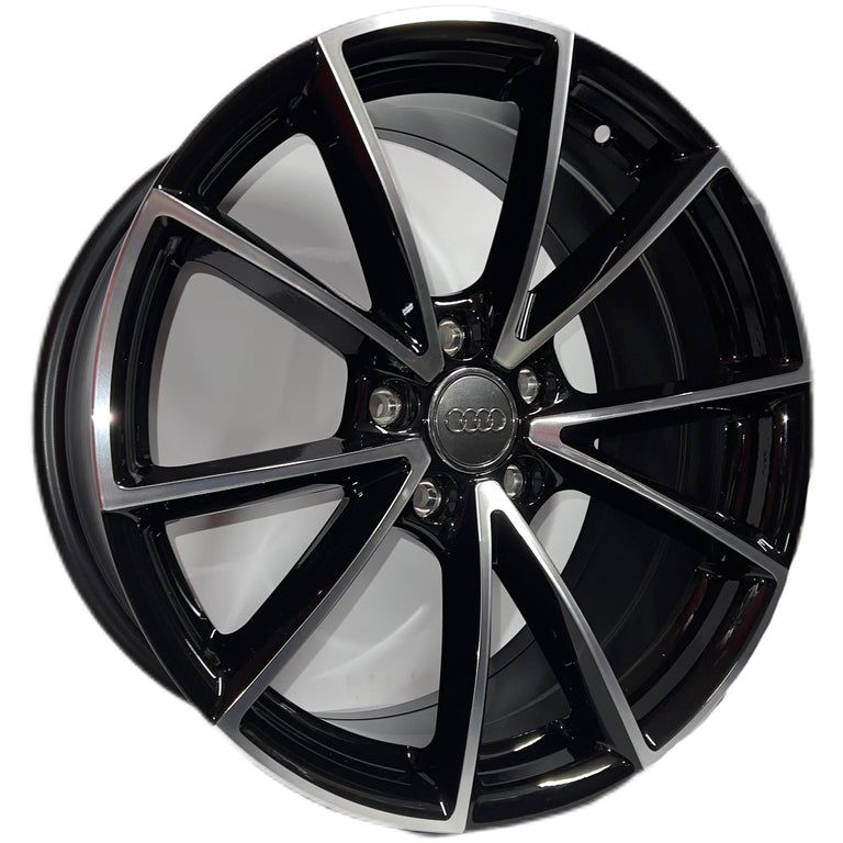 8x18 Audi S-Line Black Polished