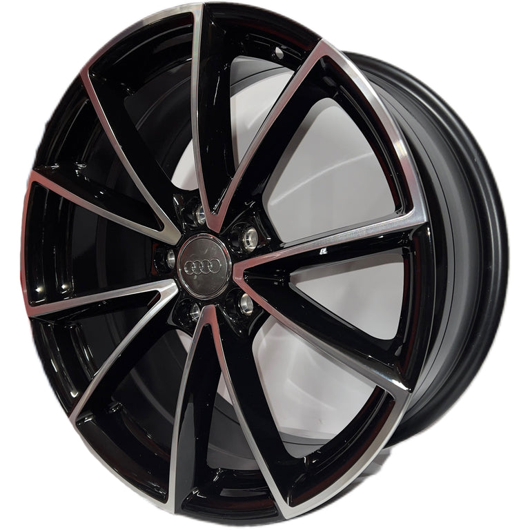 8x18 Audi S-Line Black Polished