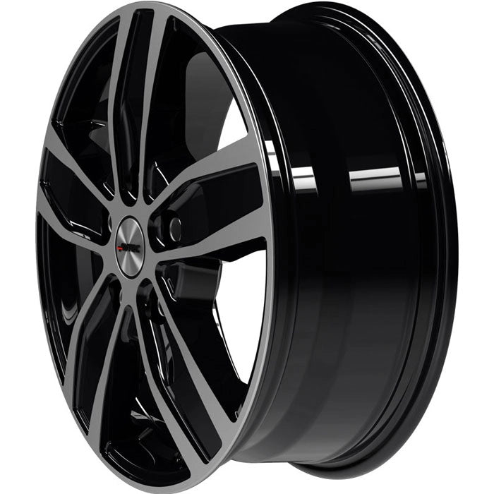 6.5x16 Autec Quantro Black Polished