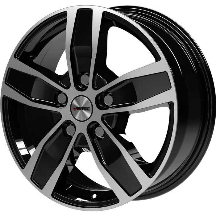 6.5x16 Autec Quantro Black Polished
